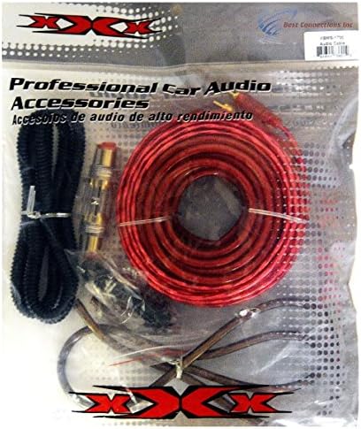 Red 8 Gauge Ga 1700W Car Amplifier Amp Complete Wiring Installation Kit + RCA