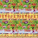 61Cwkgt4CiL. SL160  44 Wide Blue Repeating Kids Stripe Hasbros Candyland Fabric By The Yard