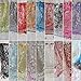 Lace Hollow Hook Floral Women Long Scarf Wrap Ladies Shawl Girls Large Silk Scarves