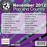 All Star Karaoke November 2012 Pop and Country Hits B (ASK-1211B)