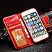 iPhone 6 Case, iPhone 6S Case,Joopapa iPhone 6/6S Wallet Case, Luxury Fashion Pu Leather Magnet Wallet Flip Case Cover with Built-in Credit Card/ID Card Slots for Apple iPhone 6/6s 4.7 Inch (Red)