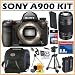 Sony Alpha A900 24.6MP Digital SLR Camera w/ Sony SAL75300 SLR Lens + Sony NPFM500H + Deluxe Accessory Kit