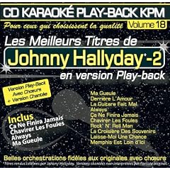 CD Karaok� Play-Back KPM Vol. 18 Johnny Hallyday - 2