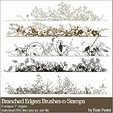 Photoshop Brushes - Branched Edgers Brushes and Stamps