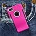 Celljoy Case compatible with Apple iPhone SE, iPhone 5S, iPhone 5 [Slim Clip] Hybrid [TPU Skin/ Hard PC Shell with Beltclip] Phone Cover with Belt Clip / Credit Card / Money Clip - (Hot Pink)