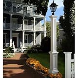 IMAGE OF Mayne 5837-WH Signature Lamp Post, Decorative Post Only, White