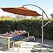 Coolaroo Round Cantilever Umbrella, Terracotta, 10-Foot