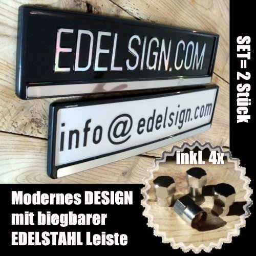 Kennzeichenhalter mit EDELSTAHL