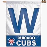 Chicago Cubs W Win Flag / Banner (Vertical, W Win Edition)