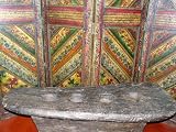 Rare Antique Spice Grinder (Tibet) Solid Wood Rustic Table Base