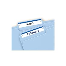 Avery Print or Write File Folder Labels for Laser and Inkjet Printers, 1/3 Cut, Dark Blue, Pack of 252 (5200)