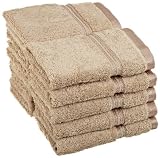Superior  Egyptian Cotton 10-Piece Face Towel Set, Linen