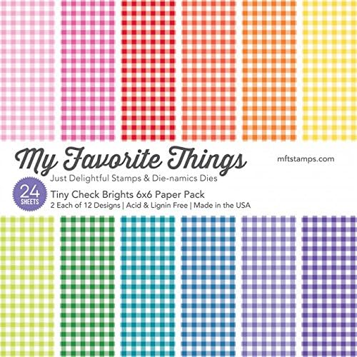 My Favorite Things Paper Pack - Tiny Check Brights 6 x 6