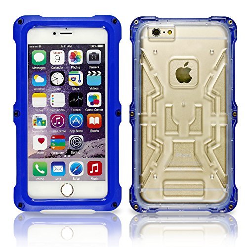 iPhone 6 4.7 inch Waterproof Case OcrTM IP-68 New Version Screw Thread Waterproof Cellphone Case for iPhone 6 4.7 inch (Blue)