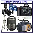Nikon D5000 12.3 MP DX Digital SLR Camera with 18-55mm f/3.5-5.6G VR Lens + Nikon Telephoto AF Micro-Nikkor 105mm f/2.8G ED-IF AF-S VR (Vibration Reduction) Autofocus Lens + R1C1 Wireless Close-Up Speedlight Flash System with Commander SU-800 (Macro Kit A) + Willoughby's Dental/Medical Accessory Bundle