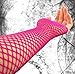 1980's Cindy Lauper Costume Accessory Long Fishnet Gloves - Many Colors Available