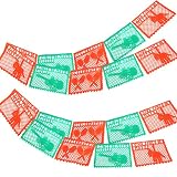 Cinco De Mayo Papel Picado (2 17' Long Banners, 34' Total)