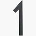 Tools & Hardware : HY-KO PRODUCTS CO FM-6/1 FLOATING MOUNT HOUSE NUMBER 6" BLACK # 1