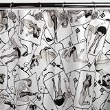 Sin in Linen Pinup Shower Curtain