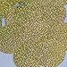 Sequin Round 50mm 2 hole Gold Hologram Glitter Sparkle Metallic. Made in USA