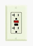 Leviton Smartlock 20A GFCI Almond Receptacle GFI 8899-A