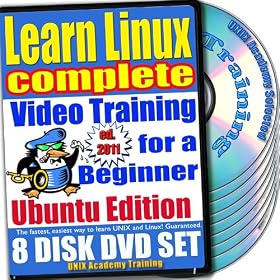 Learn Linux Complete For A Beginner Video Training And Four Certification Exams Bundle, Ubuntu Edition. 8-Disk DVD Set, Ed.2011