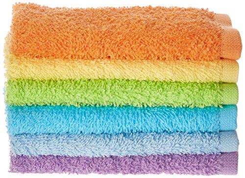 Luvable Friends Washcloths, Yellow, 6-Count