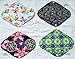 6 Pieces 12 Inch Heavy Flow Charcoal Bamboo Mama Cloth/Menstrual Pads/Reusable Sanitary Pads - You Choose 6 Designs from 17 and Send Message to Me