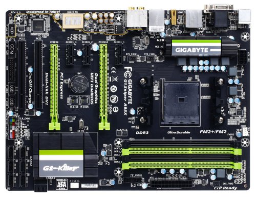 Gigabyte AMD FM2+/FM2 AMP-UP Audio OP-AMP USB DAP-UP UEFI DualBIOS ATX Motherboard GA-G1.Sniper A88X On Sale