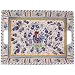 Kitchen & Housewares : Melamine Le Cadeaux Large 15 by 21 inch tray with handles and raised sides,GalloBlue