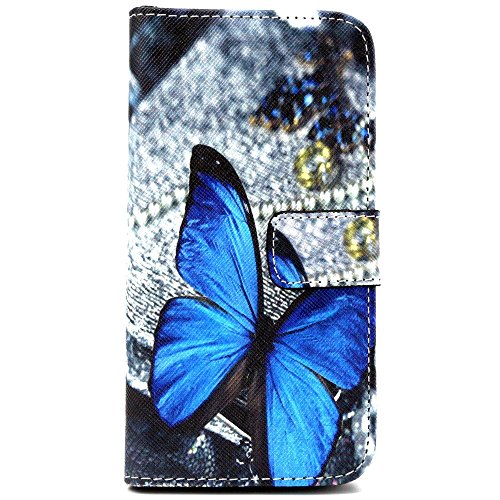 Galaxy S3 Case, Vogue Shop Sparkle Pattern Premium Pu Leather Wallet Case [Stand Feature] Type Magnet Design Flip Protective Case Cover (Built-in Credit Card/ID Card Slot)