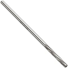 Alvord Polk 127-S-12 High-Speed Steel Chucking Reamer Set, Left Hand Spiral Flute, Uncoated Finish, 60-Piece, #1 - #60 Wire Sizes
