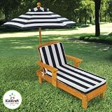 Outdoor Chaise with Umbrella