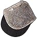 Women's Tweed Military Cadet 3 Button Hat W/Floral Lining (One Size) - Black