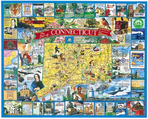 61D1WRHCM0L White Mountain Puzzles Best of Connecticut 1000 Piece Jigsaw Puzzle