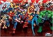 Marvel Heroes - Giant Poster (Captain America, Thor, Spider-Man, Wolverine, Iron Man...) (Size: 55" x 39")