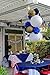 HEARTFEEL 8pcs Big Size Navy Blue Tissue Paper Pom-poms 14inch 12inch Paper Flower Ball Hanging Pom for Wedding Party Outdoor Decoration Wedding Nursery Decorations Bridal Shower Party Room Decor
