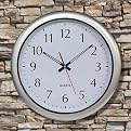 Poolmaster Outdoor Clock - Silver (16")