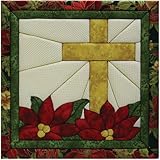 Quilt Magic 12-Inch by 12-Inch Poinsettia Cross Kit