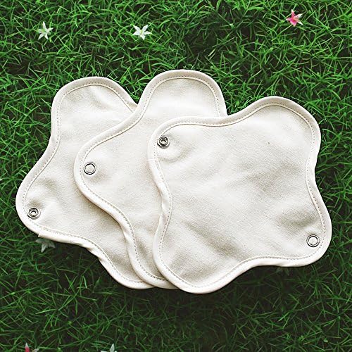 Organic Cotton Reusable Cloth Pantiliners, Set of 3