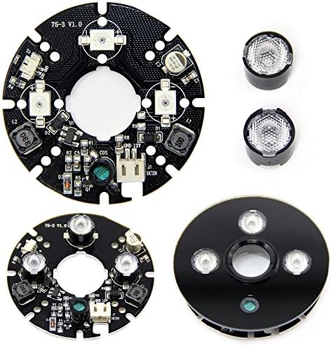 XSSY High Power 75-3 3 LED 6075S 850nm infared LED IR Board for CCTV Night Vision 40 Degree