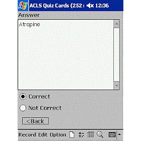 ACLS Quiz Cards for Pocket PC