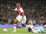 Jigsaw of Abou Diaby (Arsenal) Alan Smith (Newcastle) from Arsenal FC