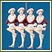 Kurt Adler Rockettes Showgirls Christmas Ornament