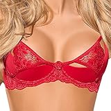 Axami V-5361 Excite Me Shelf Bra,Size 36D,Red