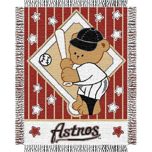 Houston Astros MLB Triple Woven Jacquard Throw (044 Series) (36x46