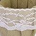 Angelduck Hand-crafted Rustic Burlap Lace Bow Wedding Flower Girl Basket
