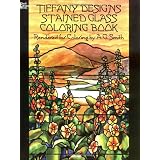 Tiffany Designs Stained Glass Coloring Book (Dover Design Stained Glass Coloring Book) ~ A. G. Smith