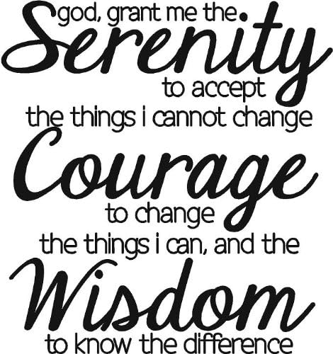 God Grant Me The Serenity | Serenity Prayer | Wall Decals