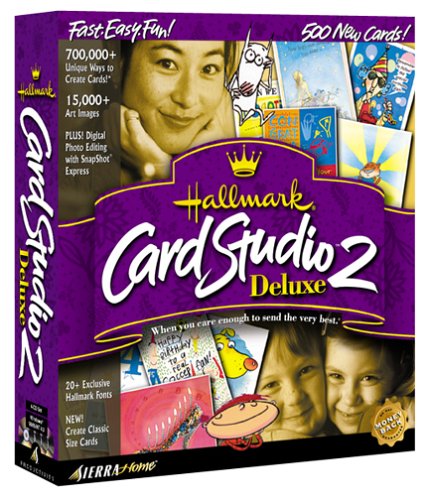 Hallmark Card Studio Deluxe 2 Software Program for Windows 98/95/NT 4.0